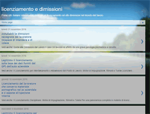 Tablet Screenshot of licenziamento-dimissioni.com